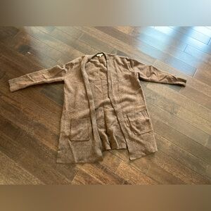 Brown Open Front Cardigan Madewell